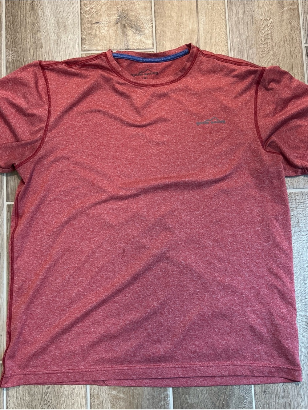 Eddie Bauer Heathered Red Short Sleeve Crew Tee